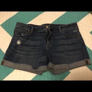 Denim shorts